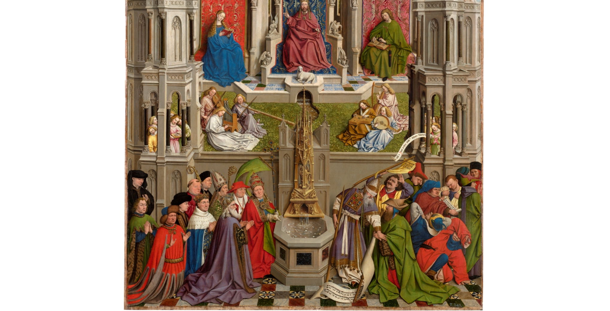 La fuente de la Gracia. Un tabla del entorno de Jan Van Eyck