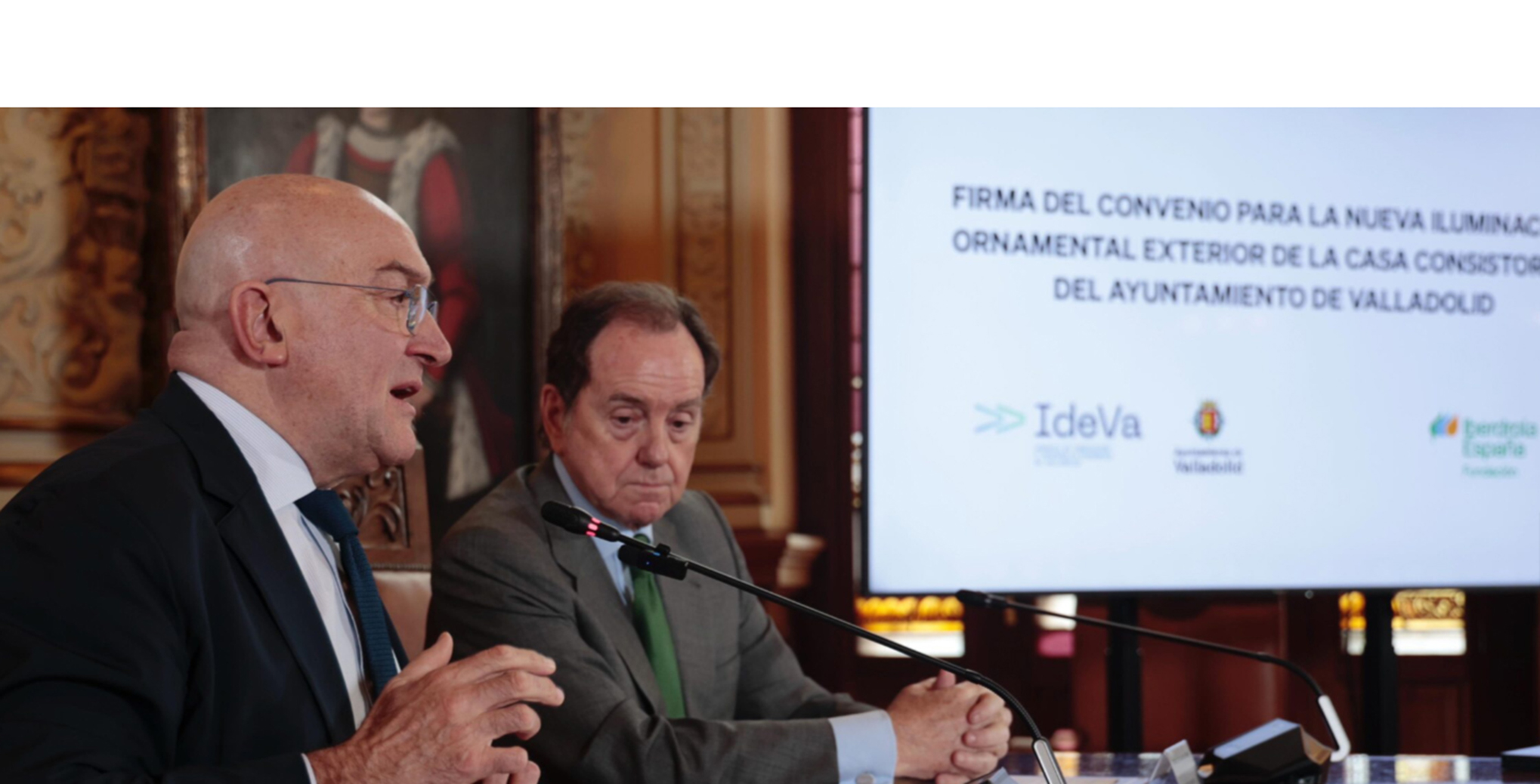La Fundación Iberdrola España y el Ayuntamiento de Valladolid impulsan la renovación de la iluminación ornamental exterior de la Casa Consistorial